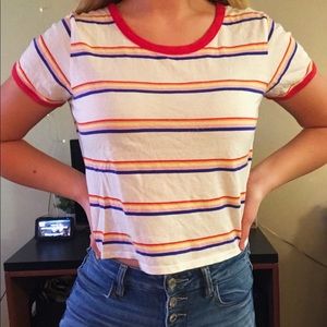 Rainbow crop top
